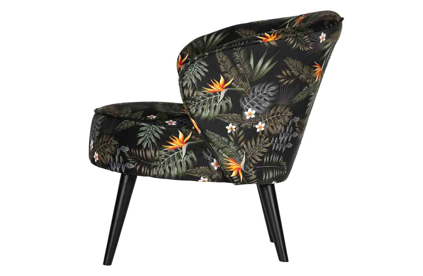 Sessel BO Samt, Blumen Print