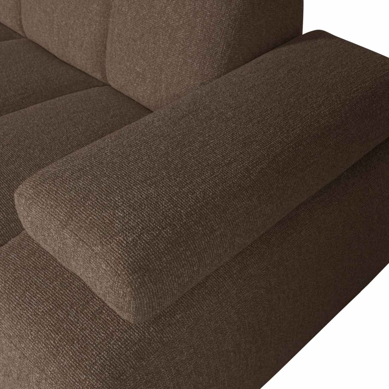 Modulsofa Mojo Boucle 1,5er Arm-Rechts, Braun