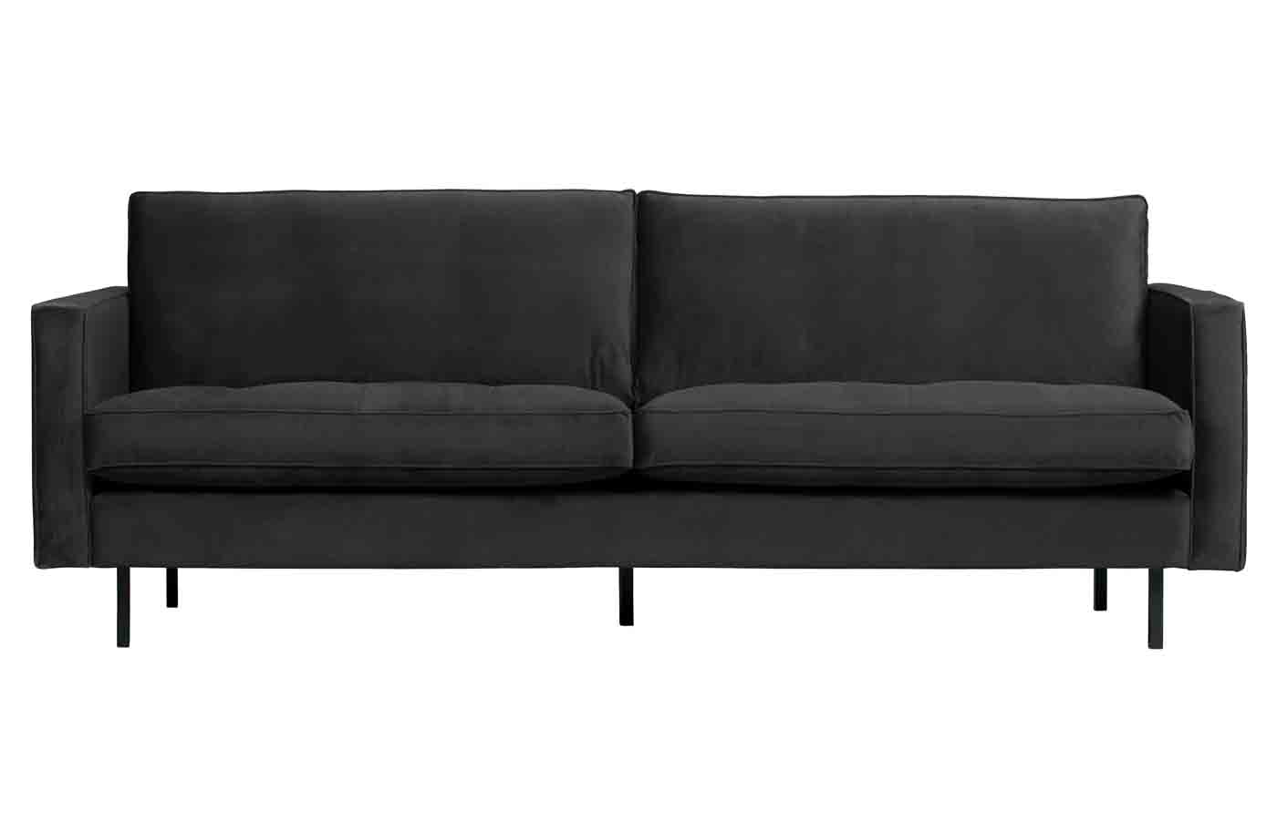 Sofa Rodeo Classic 2,5 Sitzer Samt, Anthrazit