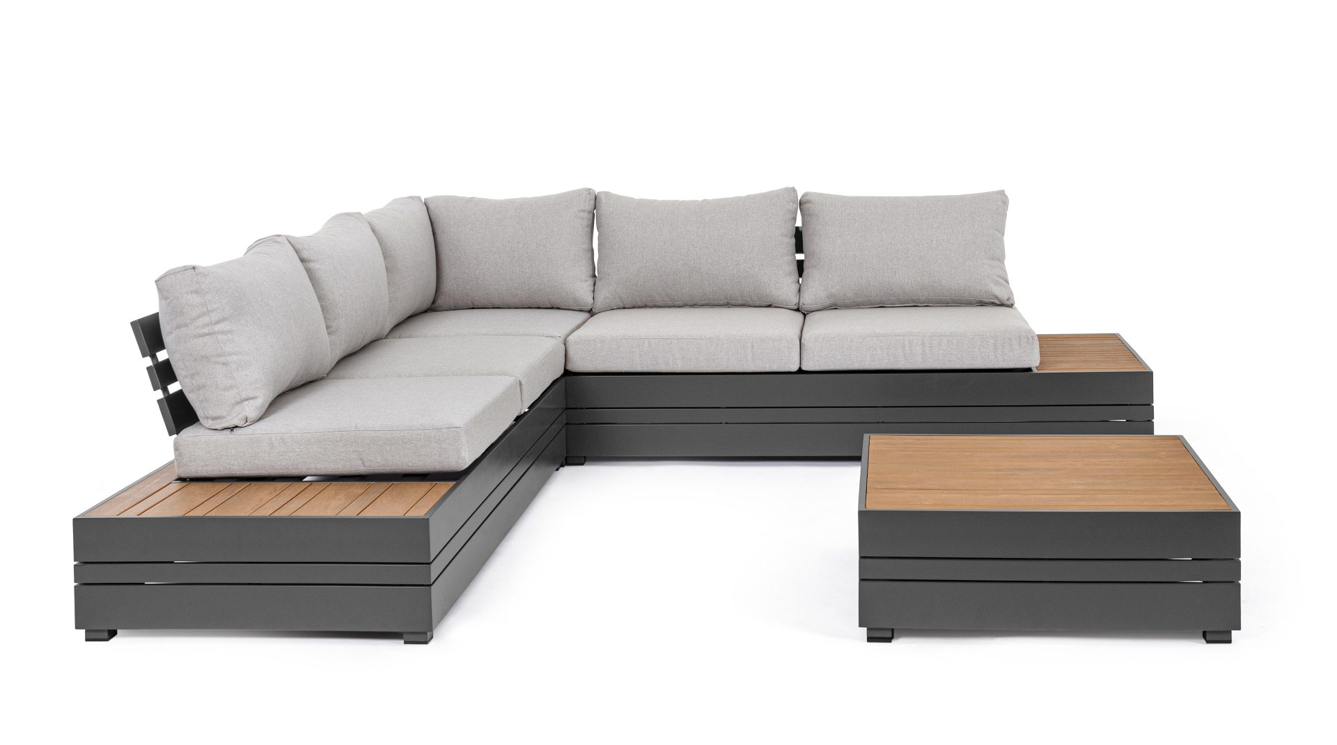 Gartensofa Osten aus Aluminium, Anthrazit