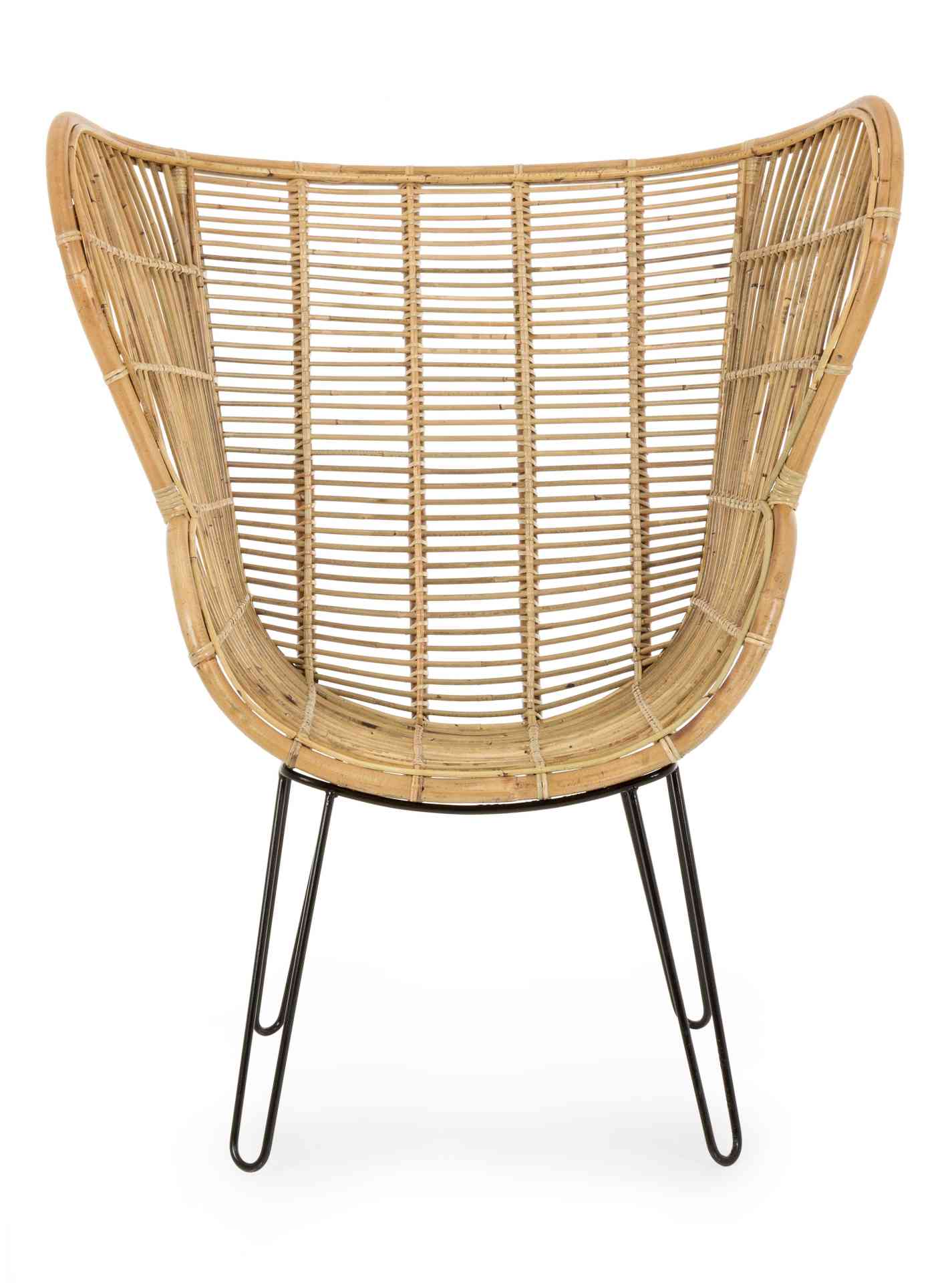 Sessel Estefan aus Rattan, Natur