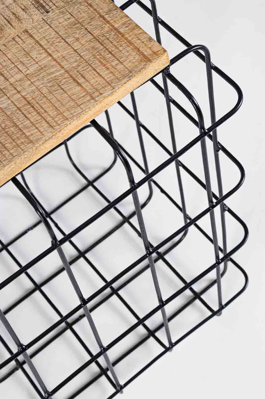 Couchtisch Trellis aus Mangoholz, 35 cm