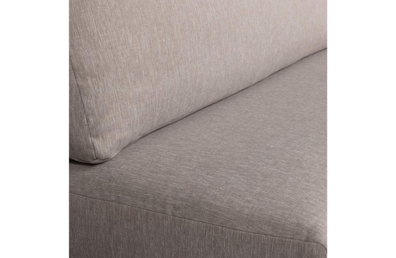 Bank Couple Element aus Melange-Stoff 200 cm, Taupe