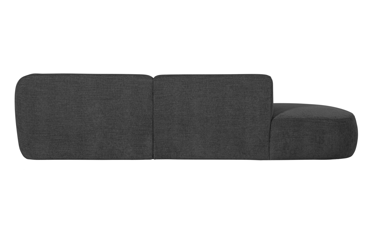 Ecksofa Polly aus Webstoff Rechts, Grau