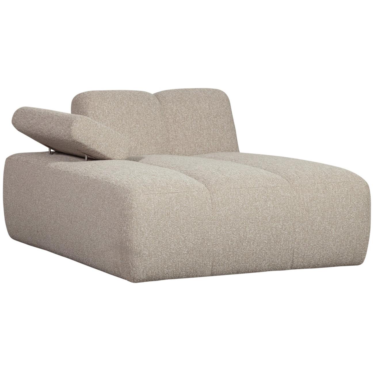 Modulsofa Mojo Boucle Chaiselongue-Links, Beige