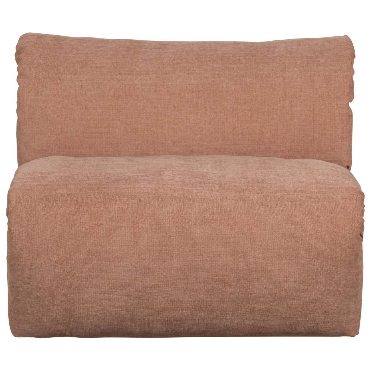 Sessel Baggy aus Chenille-Stoff, Altrosa