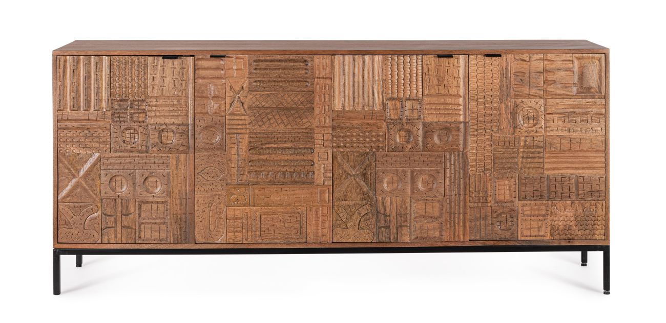 Sideboard Kindia aus Mangoholz, 180 cm