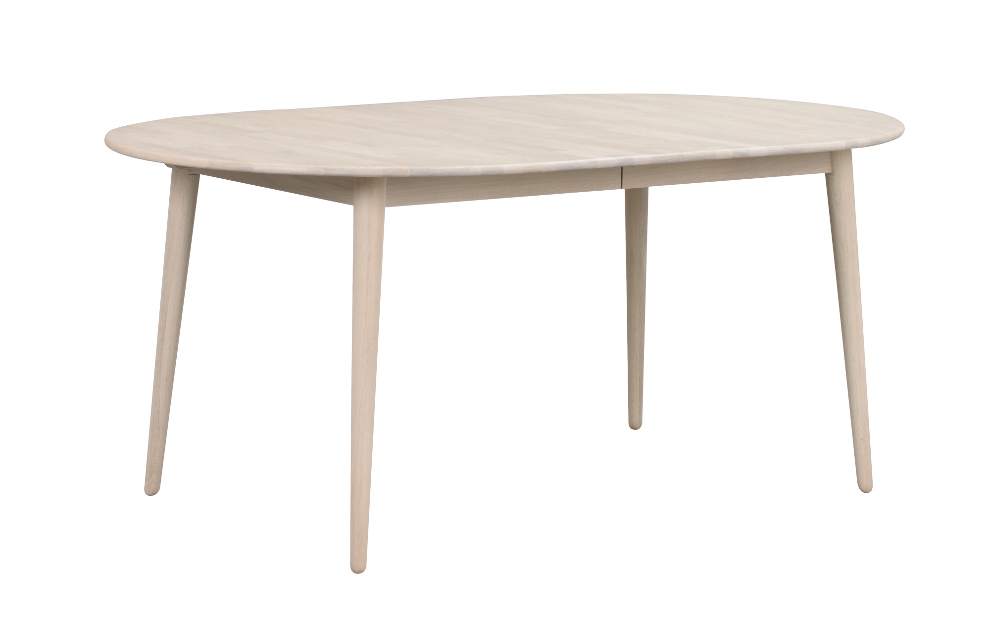 Ausziehtisch Tyler Oval 170/210cm, Eiche Weiß pigmentiert