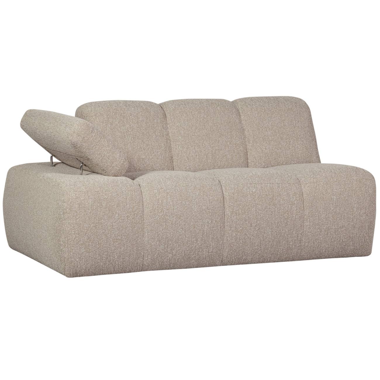 Modulsofa Mojo Boucle 1,5er Arm-Links, Beige