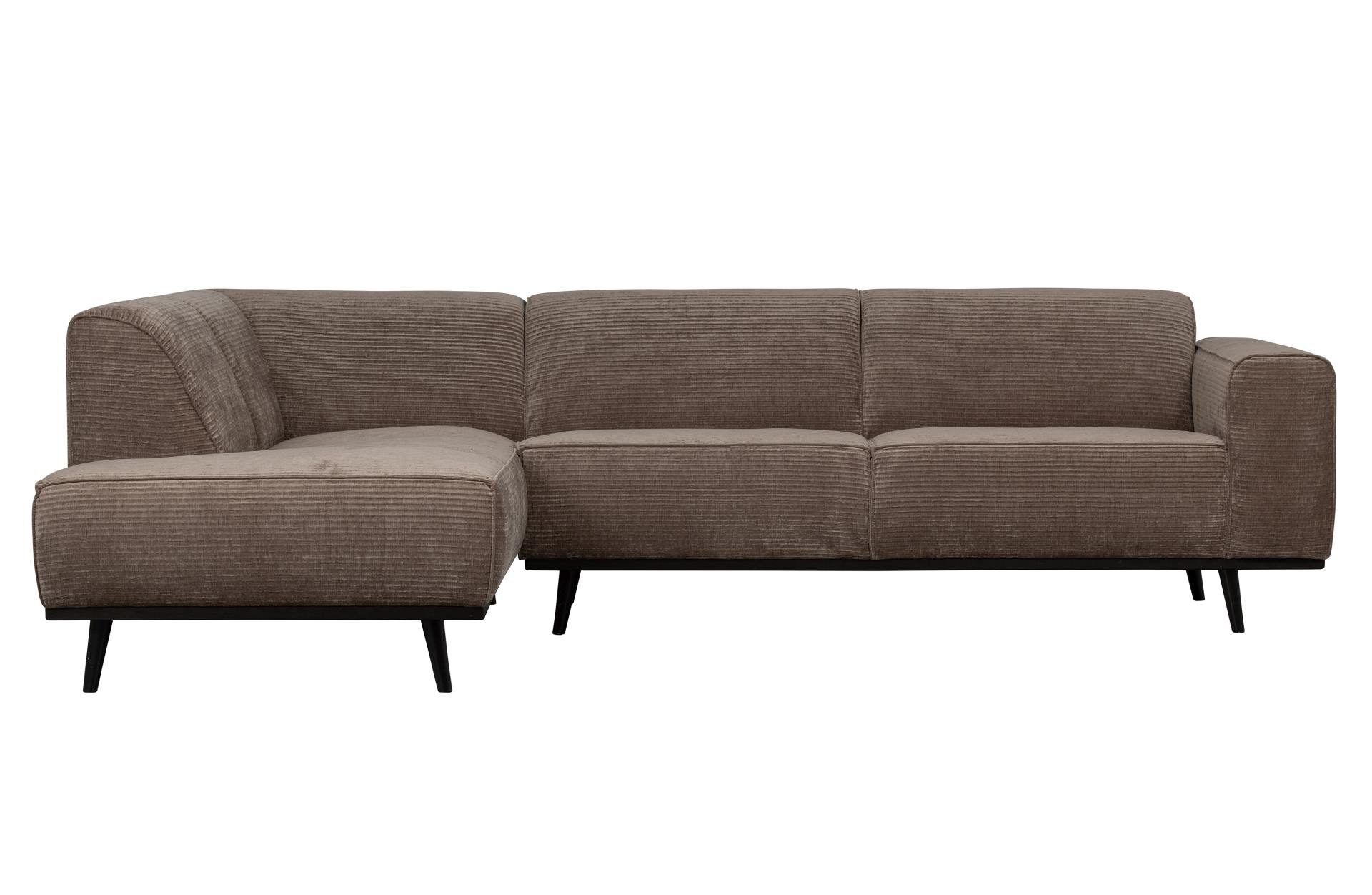 Ecksofa Statement aus gewebten Jacquard Links, Taupe