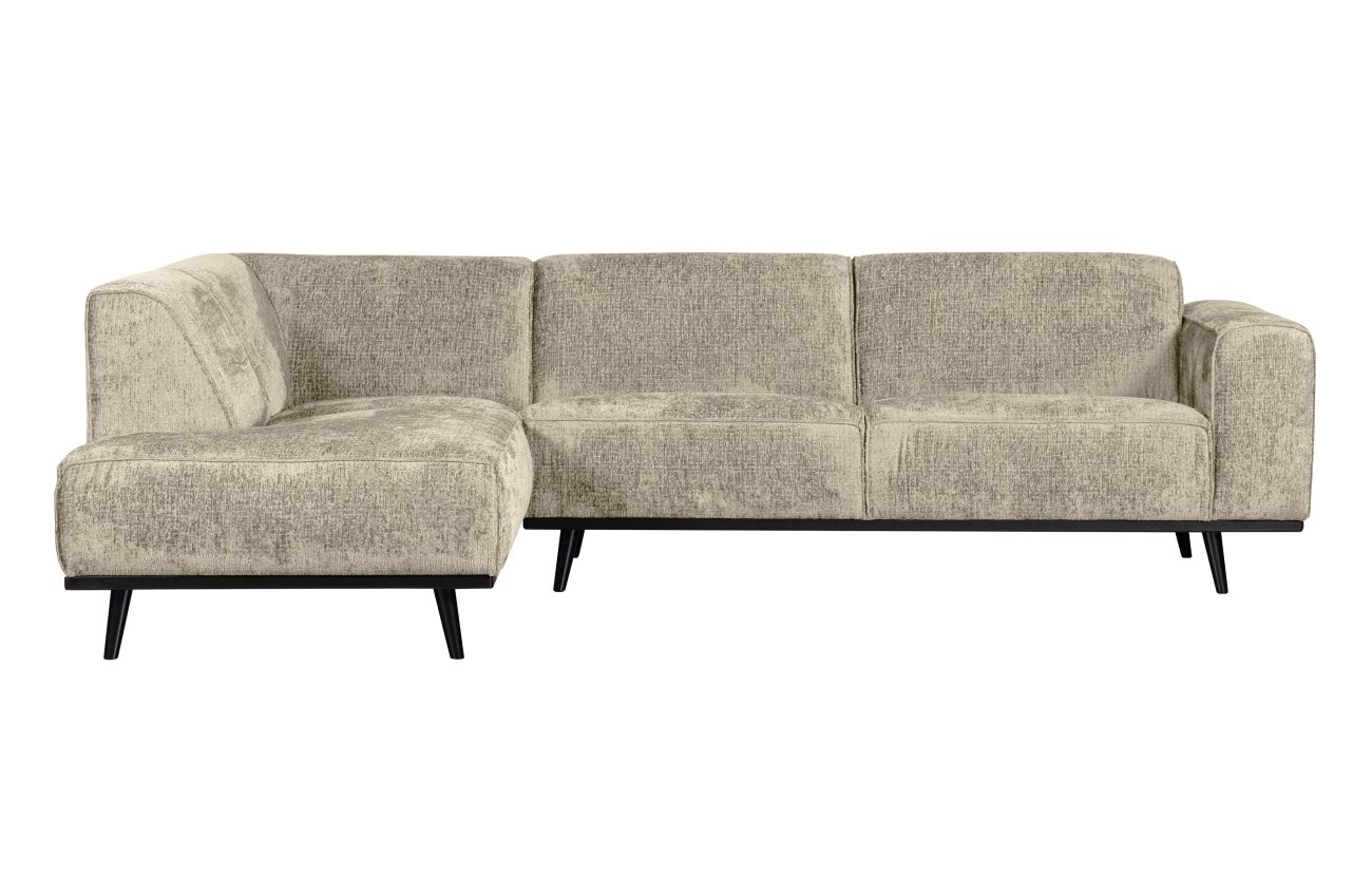 Ecksofa Statement aus Struktursamt Links, Wheatfield