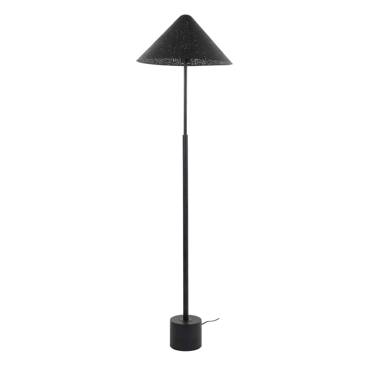 Stehleuchte Tonare - Metallschirm in Anthrazit, Ø 45 cm, inkl. LED