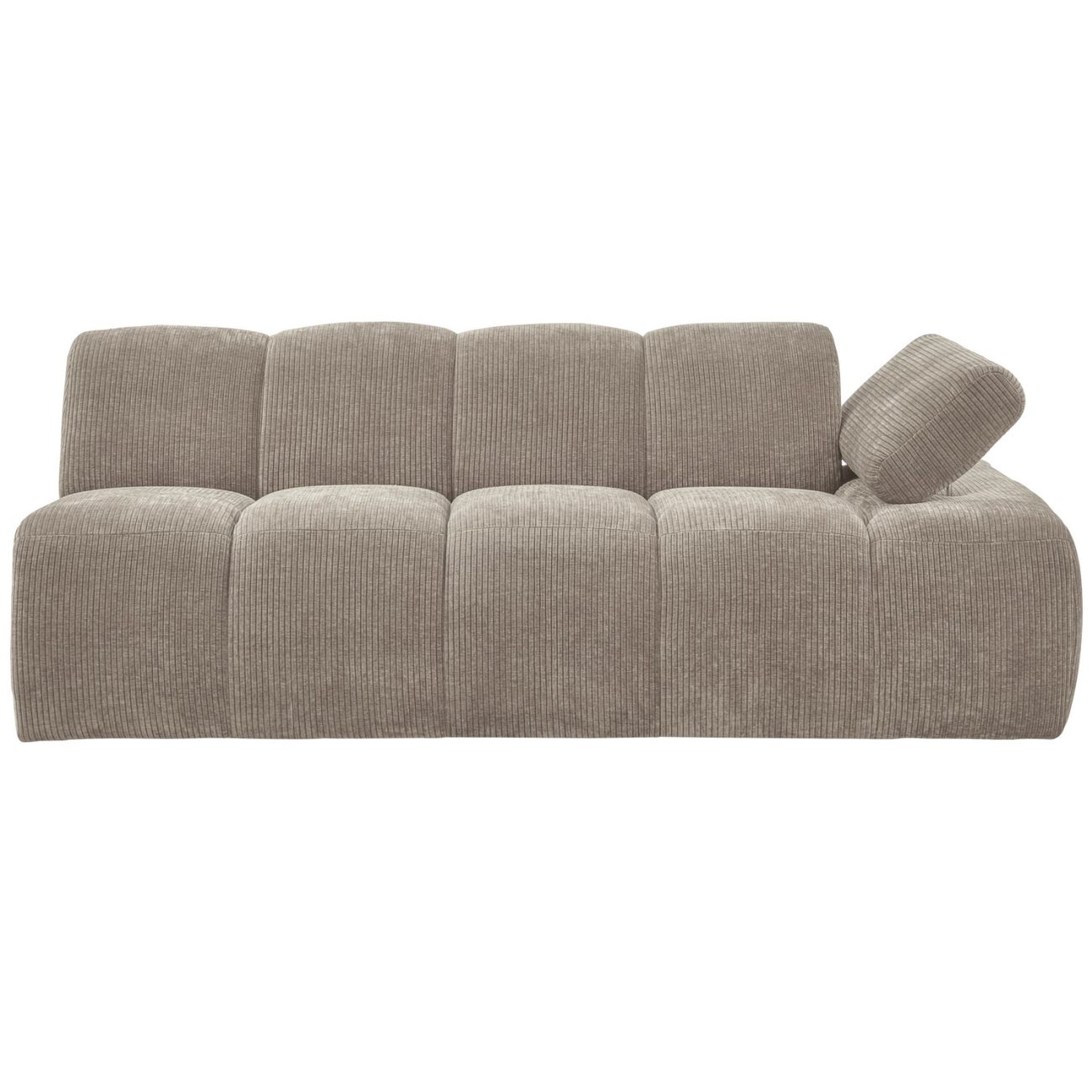 Modulsofa Mojo Flachcord 2er Arm-Rechts, Sand