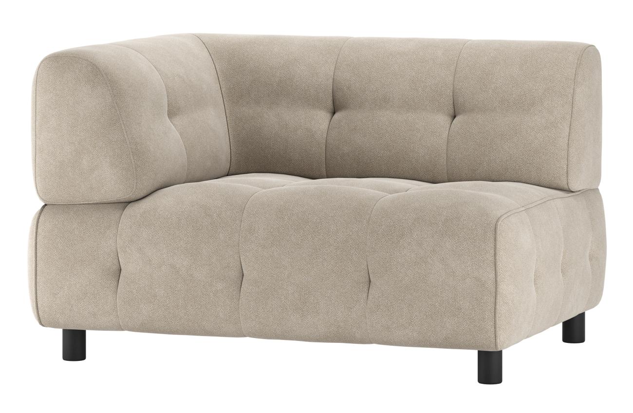 Modulsofa Louis aus gewebten Stoff Links, Creme