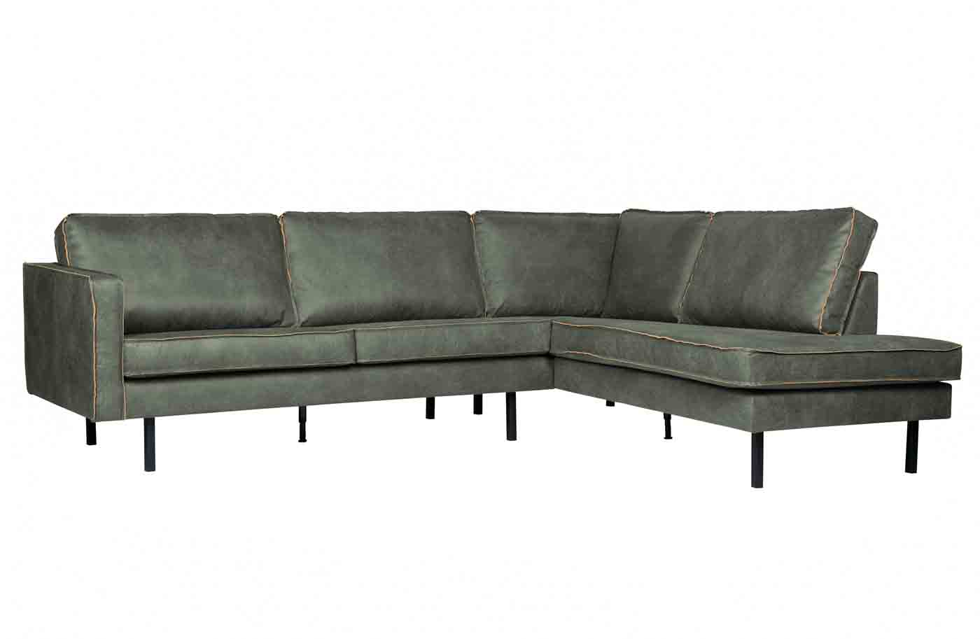 Rodeo Ecksofa Lederoptik, rechts Army