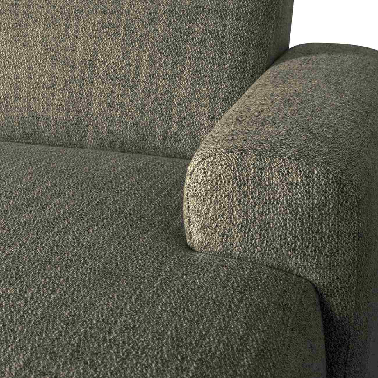 Sofa Avelon U-Form aus Melange-Stoff, Grün