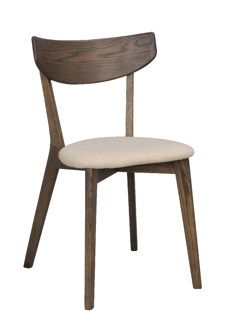 Stuhl Ami Eiche 2er Set, Braun / Sand