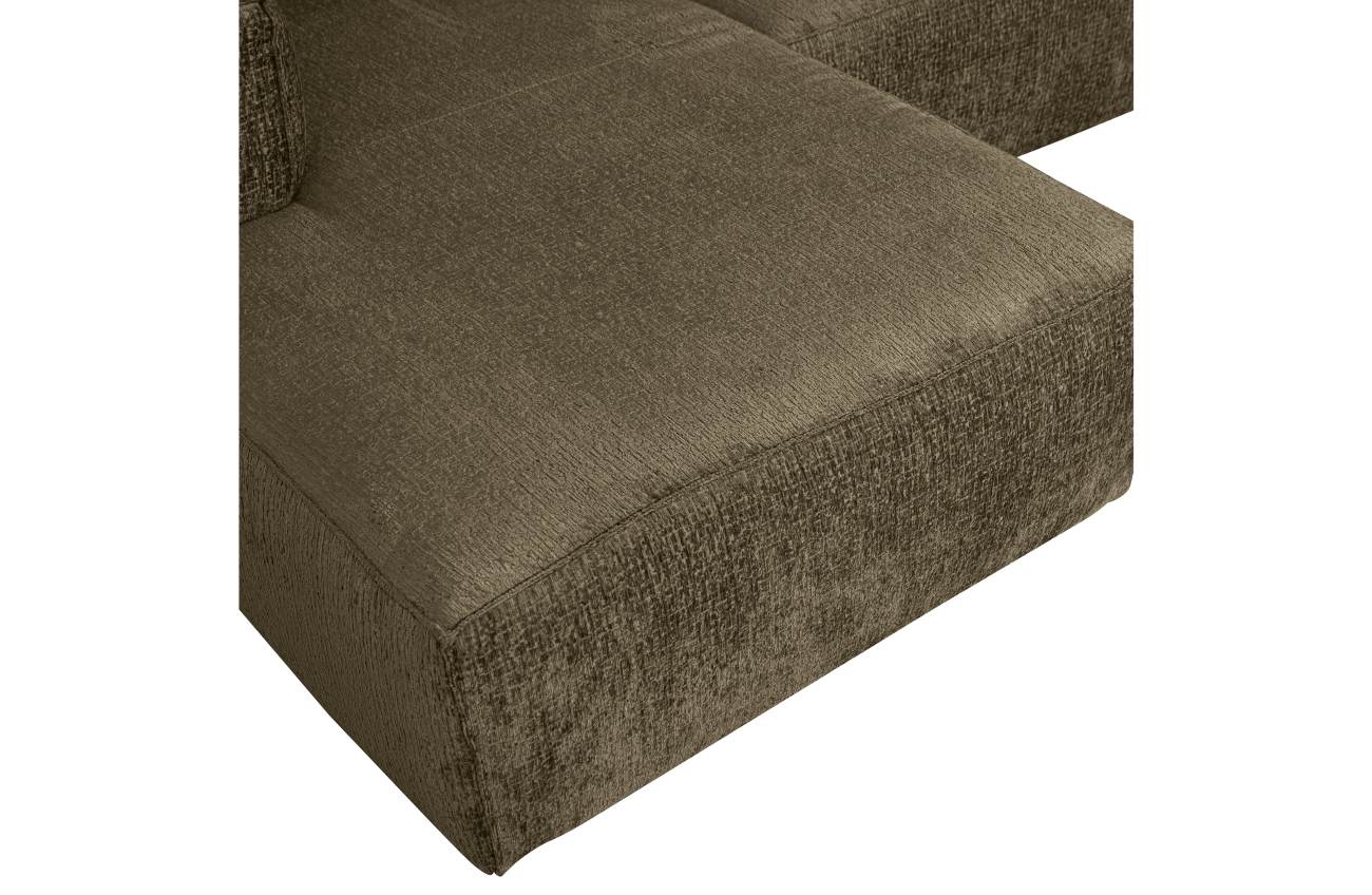 Ecksofa Bean aus Struktursamt Links, Moss