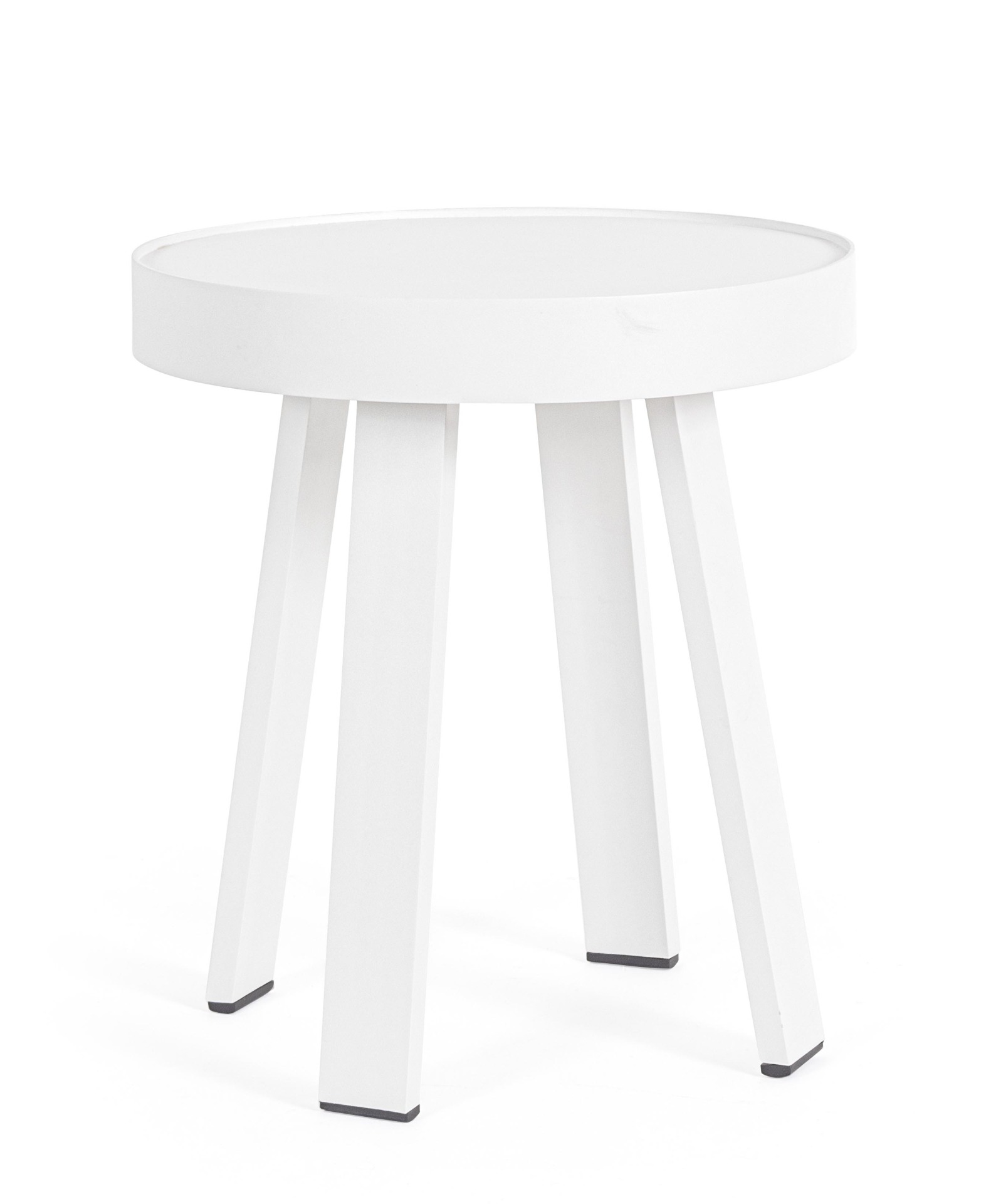 Couchtisch Spyro aus Aluminium Ø 41 cm, Weiß Couchtisch Spyro aus Aluminium Ø 41 cm, Weiß