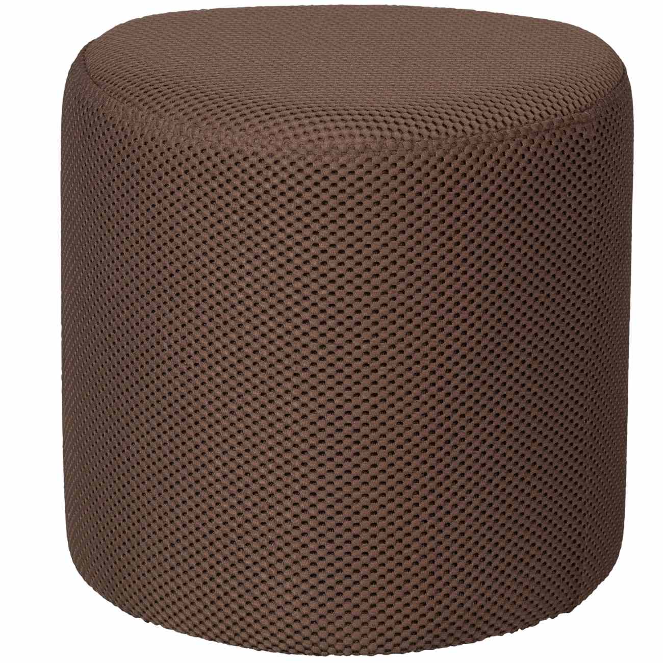 Hocker Puuk aus Netzstoff 40x40 cm, Braun