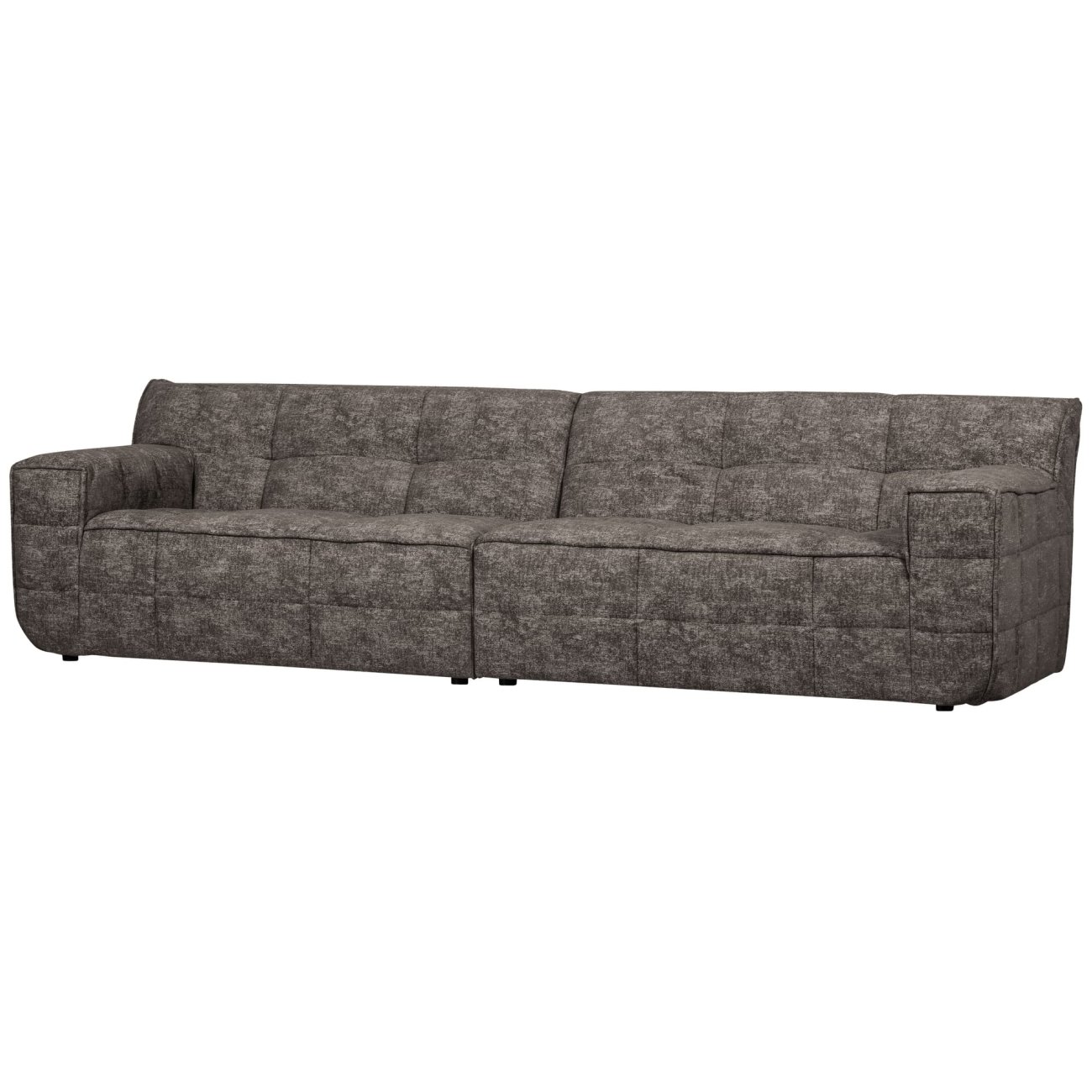 Sofa Timor aus Chenille-Stoff, Anthrazit