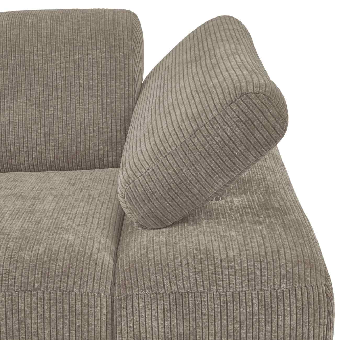 Modulsofa Mojo Flachcord 1er Arm-Rechts, Sand