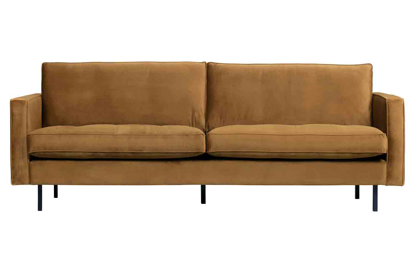 Sofa Rodeo Classic 2,5 Sitzer Samt, Honig Gelb