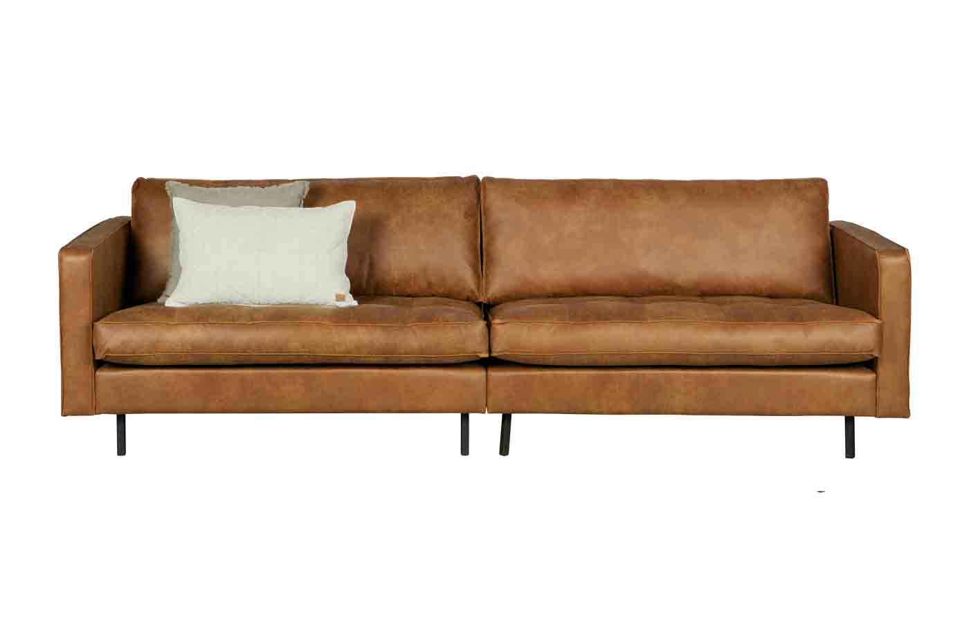 Rodeo Classic Sofa 3 Sitzer Lederoptik, Cognac