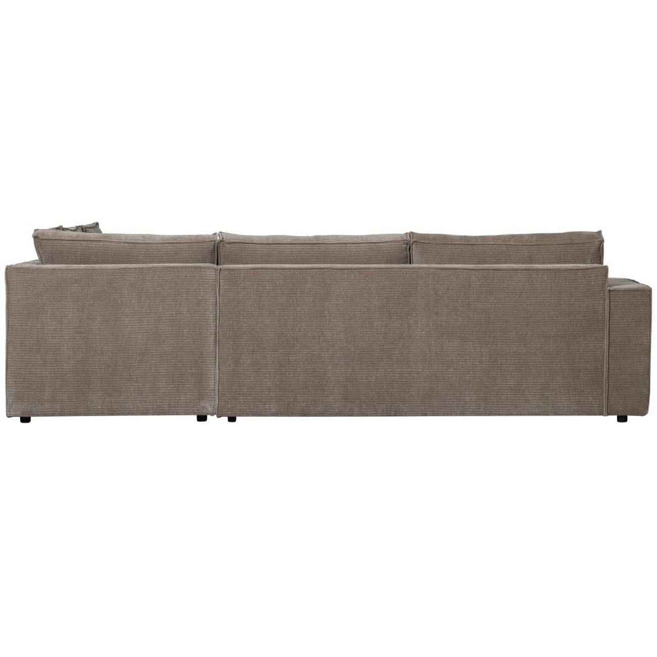 Ecksofa Hajo mit Cordbezug Rechts, Taupe