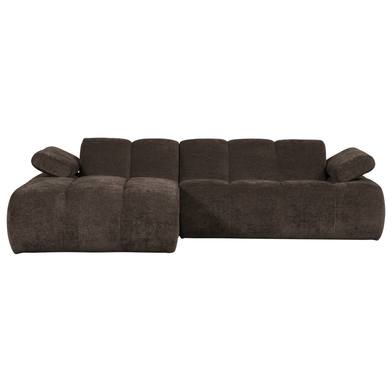Chaiselongue Mojo aus Flachcord Links, Braun