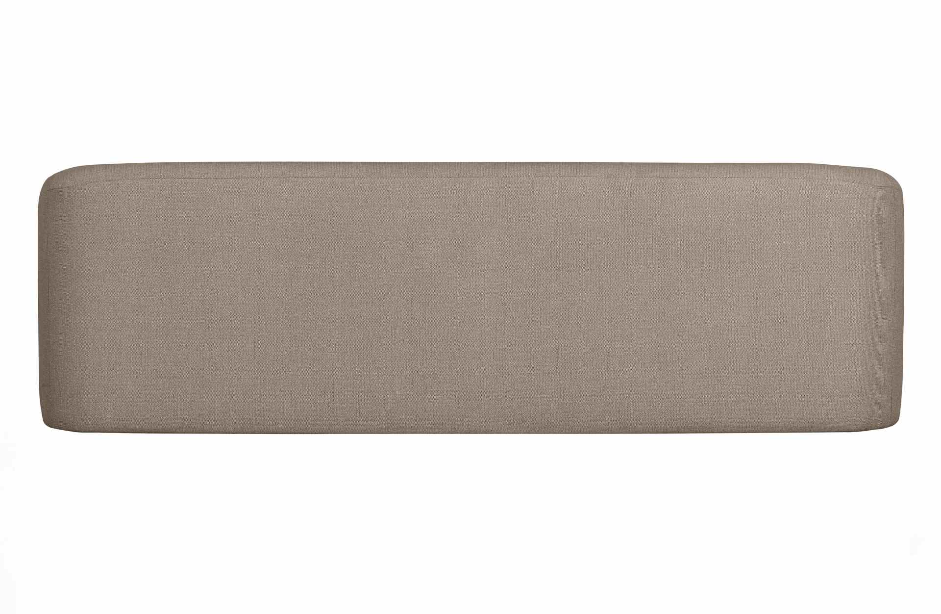 3-Sitzer Sofa Sloping aus Stoff, Natur