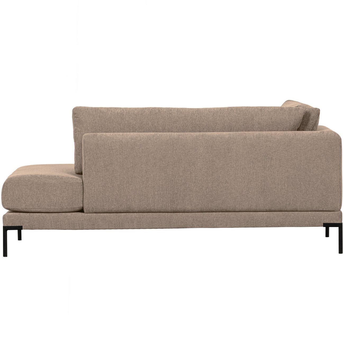 Modulsofa Couple Lounge-Element Rechts, Mud