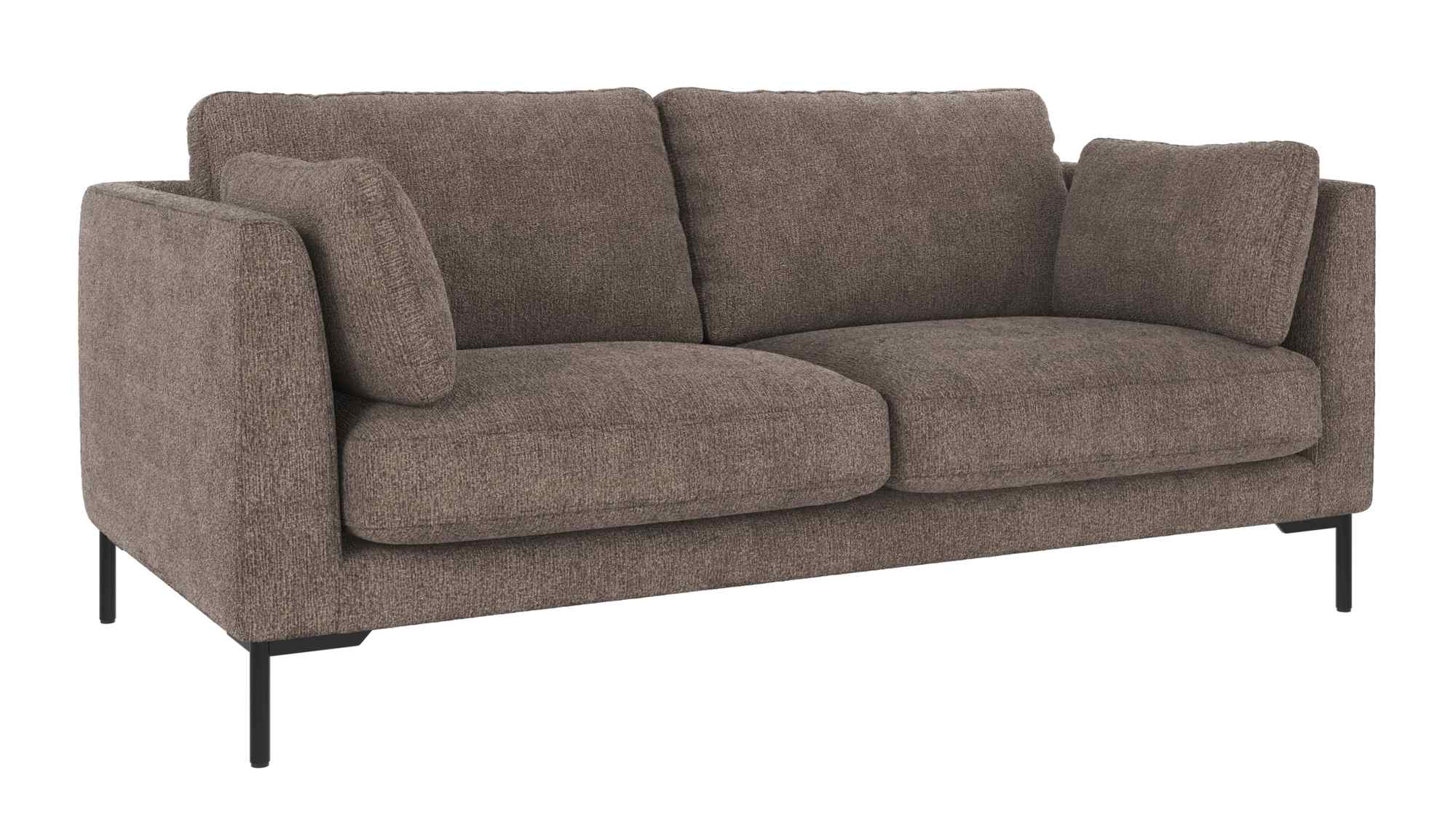 Sofa Corwin 2,5-Sitzer, Bezug Greg Dunkelbeige