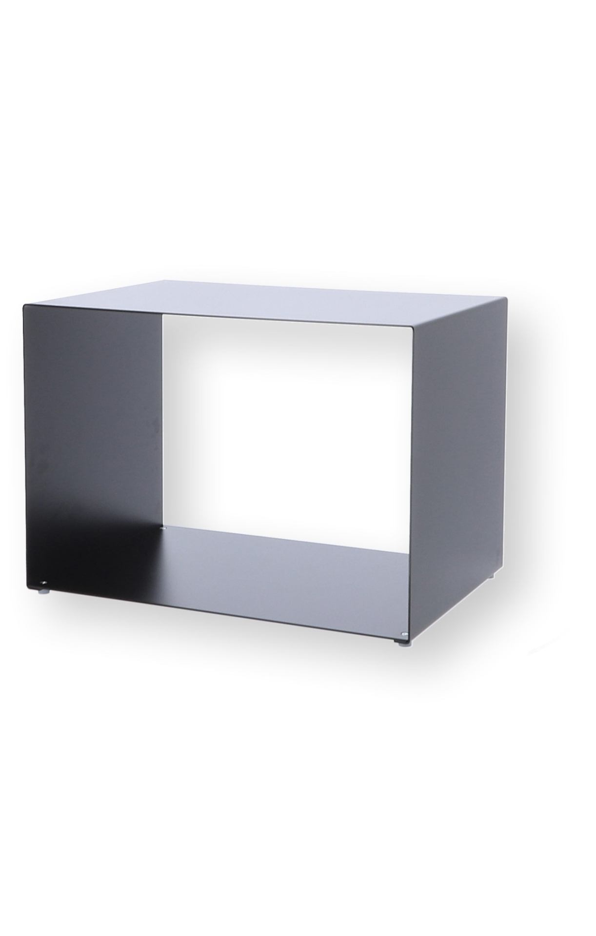 Beistelltisch Cubus Metall 50 cm, Schwarz
