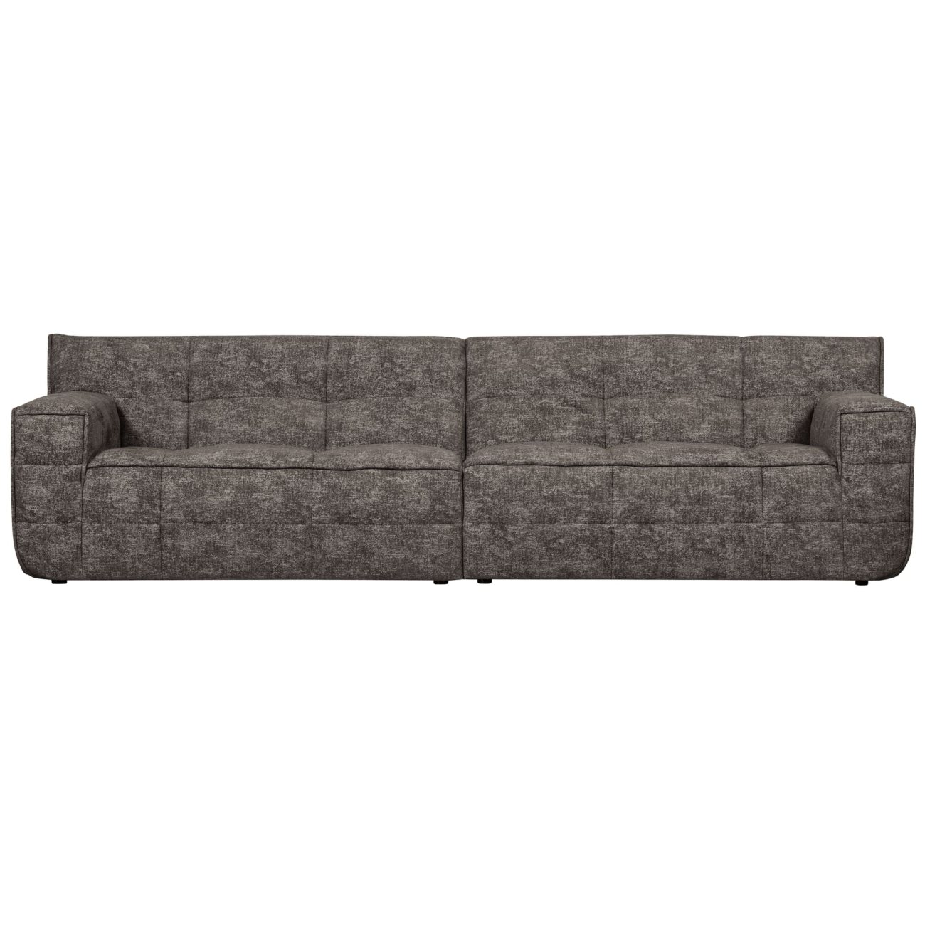 Sofa Timor aus Chenille-Stoff, Anthrazit