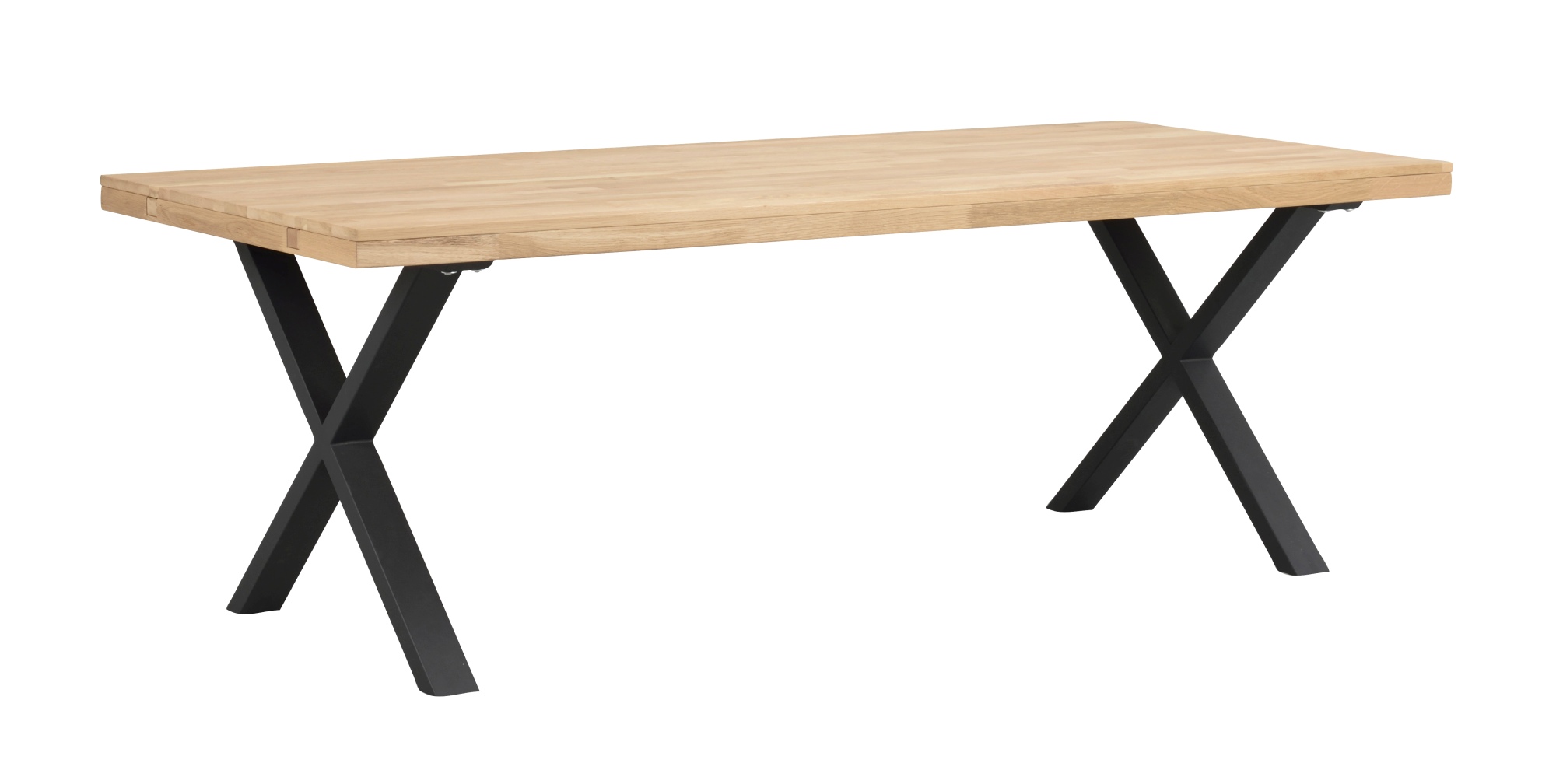 Esstisch Brooklyn, X-Gestell, 220cm, Natur