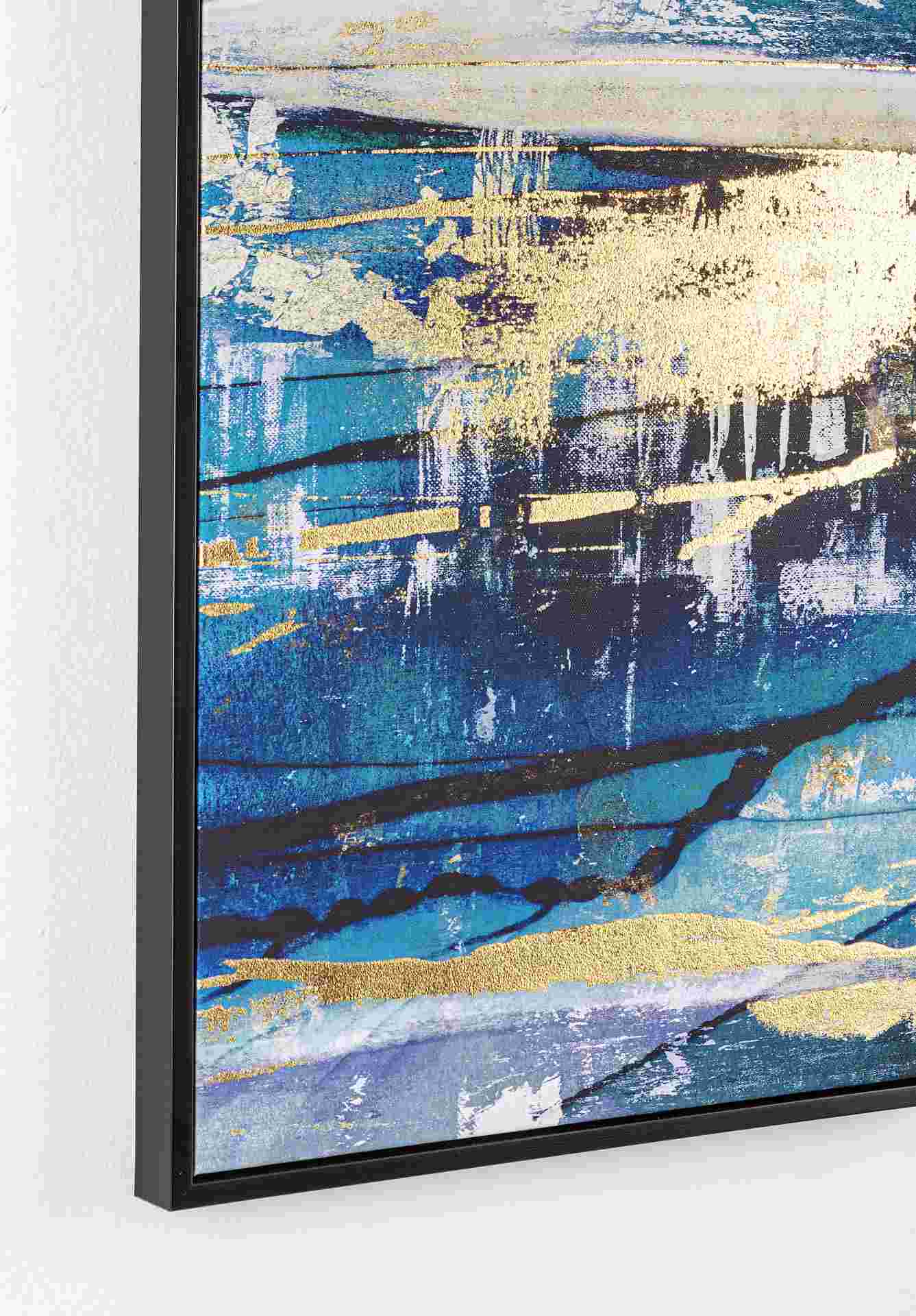 Gemälde Blue Sea 3er-Set, 40x80 cm