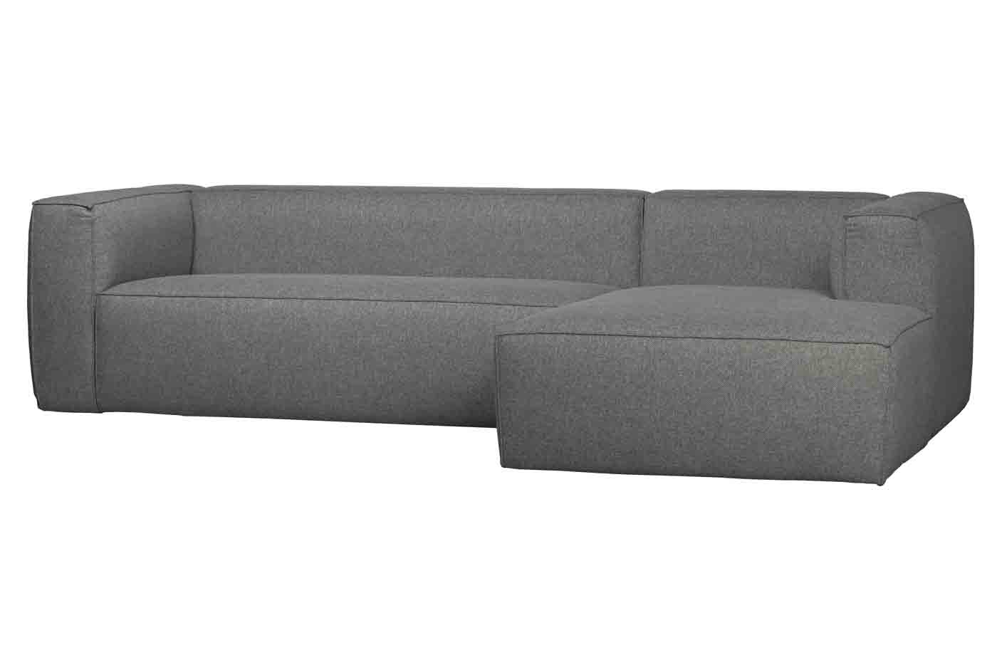 Ecksofa Bean Stoff, rechts Grau