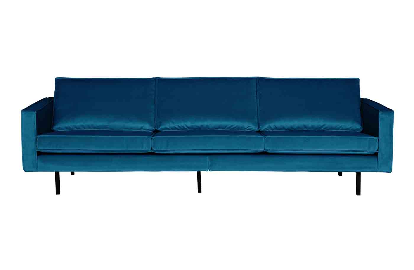 Rodeo Sofa 3-Sitzer Samt, Blau