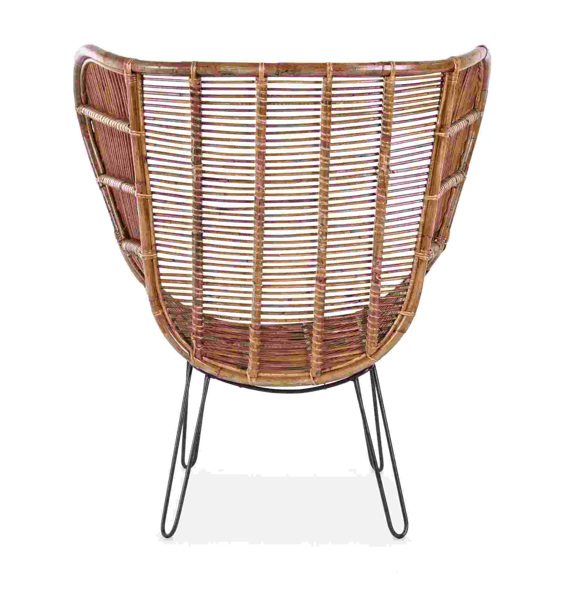 Sessel Estefan aus Rattan, Braun