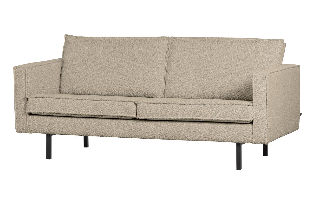 Sofa Rodeo 2,5 Sitzer aus Boucle-Stoff, Beige