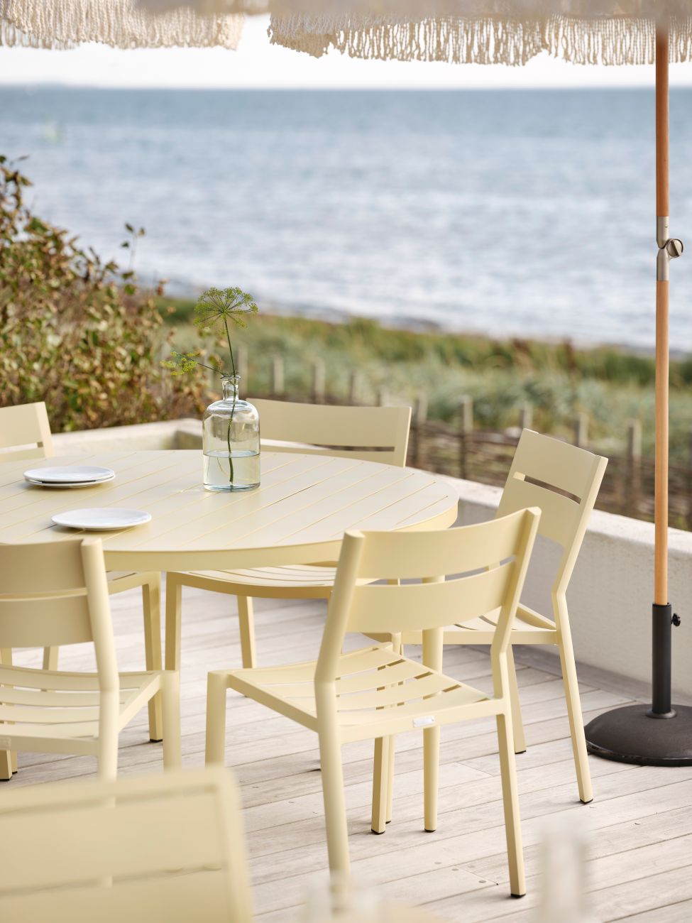 Gartenstuhl Delia aus Aluminium, Lemon