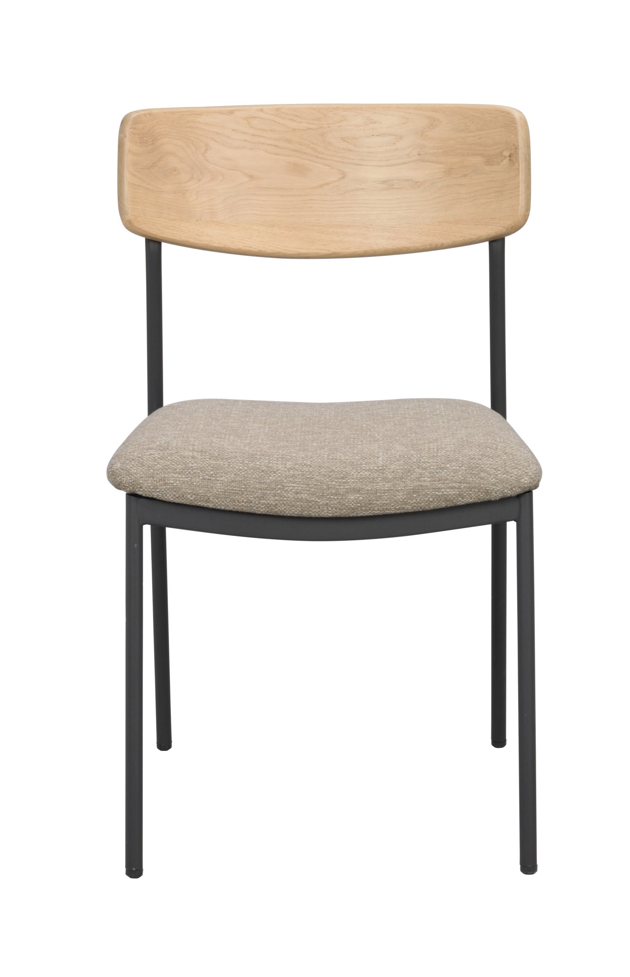 Stuhl Maymont 2er Set, Eiche / Dunkelbeige – modernes Design trifft Komfort.