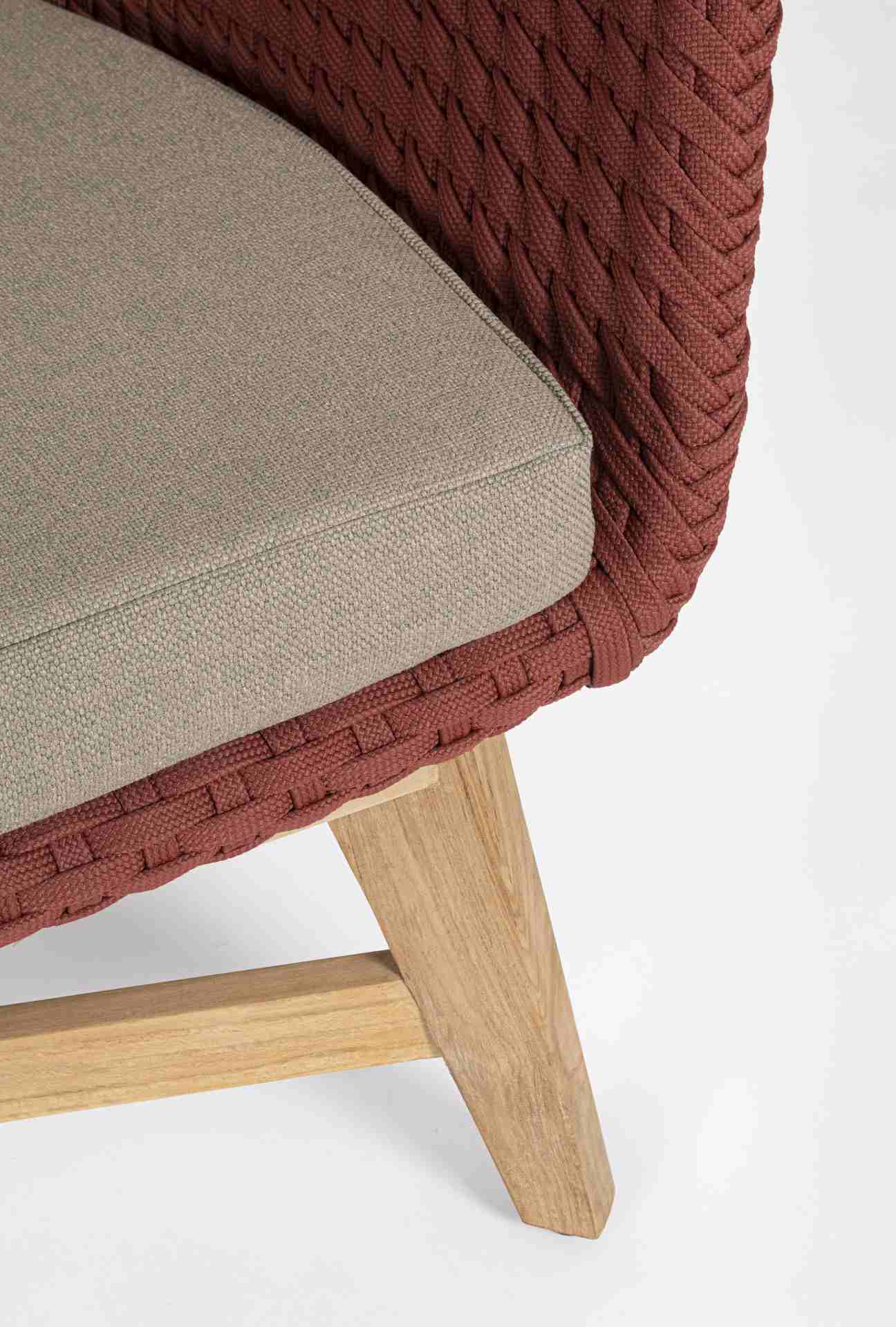 7 Sitzer Sofa Coachella mit Kissen, Rot