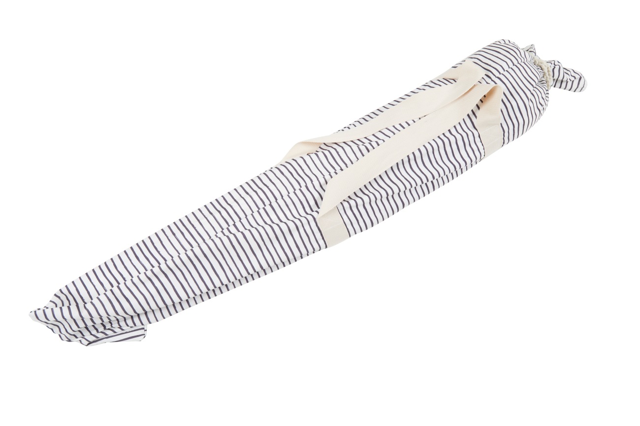 Sonnenschirm Gatsby Ø 185 cm, Grau / Weiß