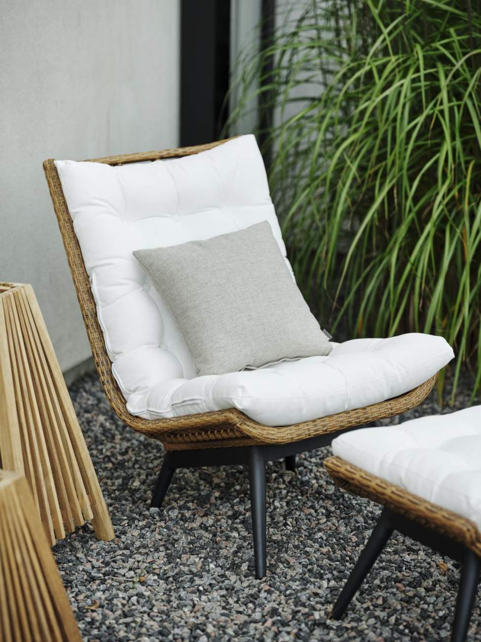 Gartensessel Covelo mit Kissen, 65x88x101cm