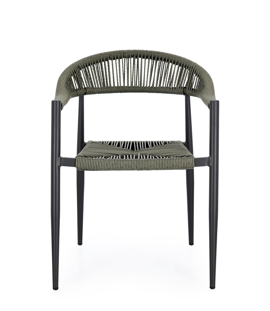 Gartenstuhl Jandia aus Aluminium, Anthrazit / Grün