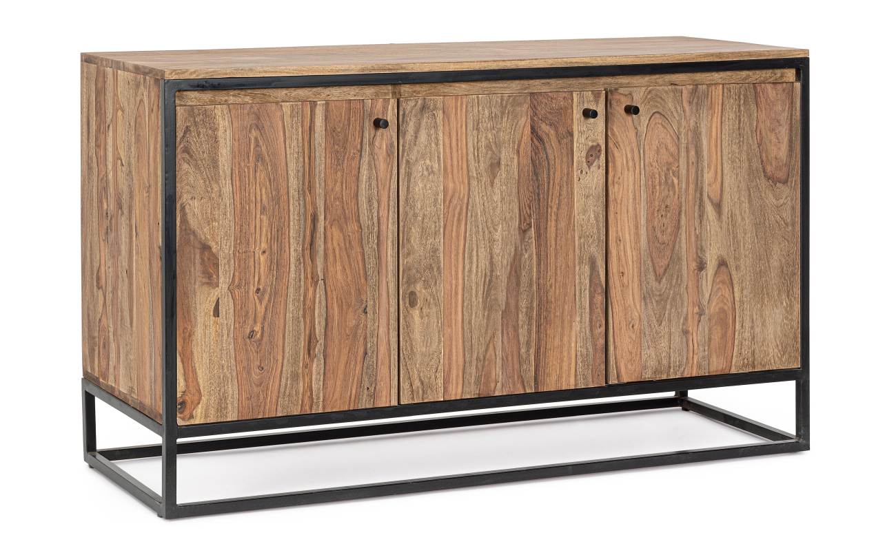 Sideboard Nartan aus Sheesham-Holz, 3 Türen