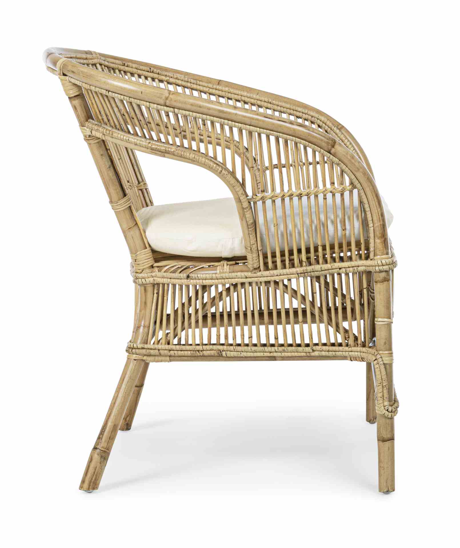 Sessel Consuelo aus Rattan, Natur