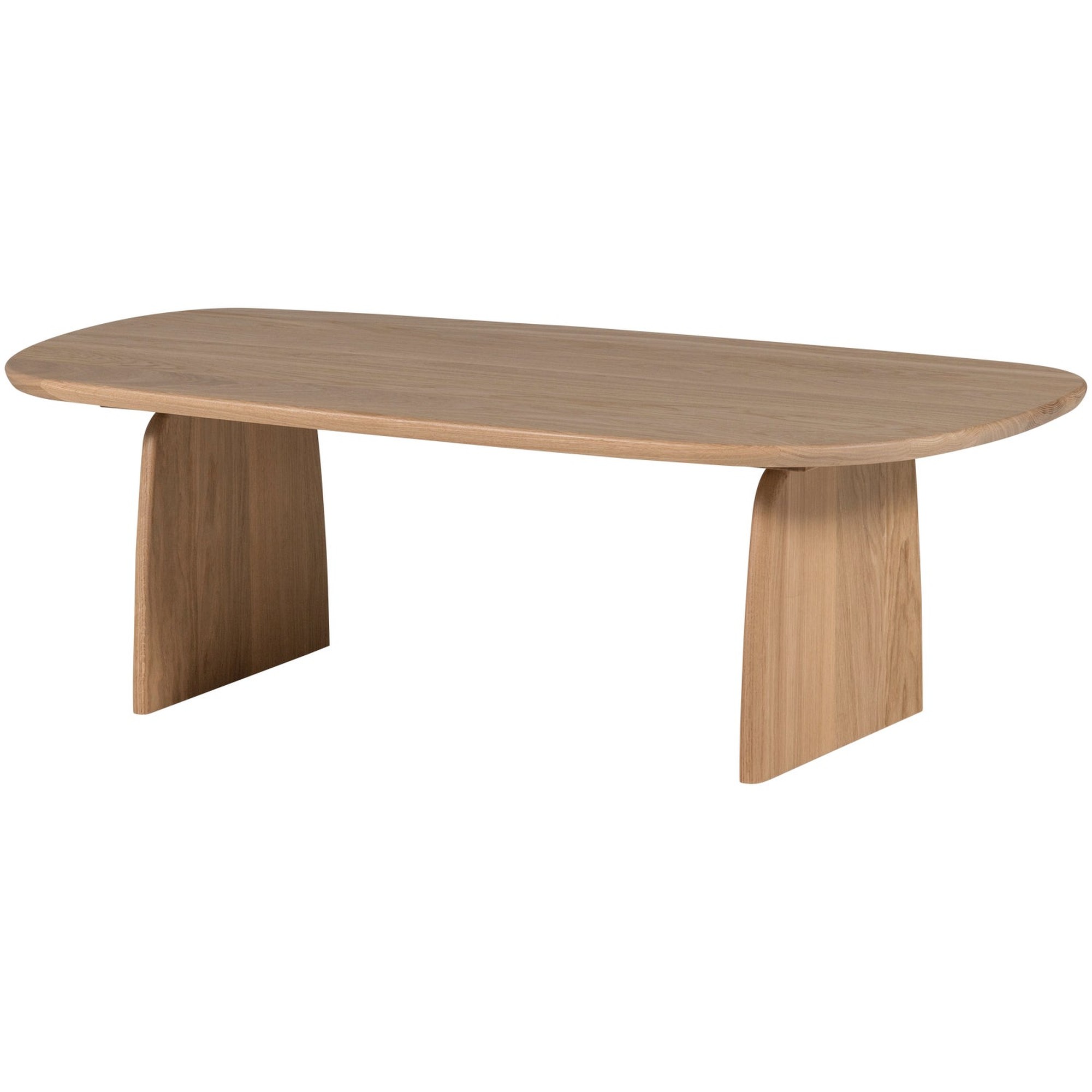 Couchtisch Tablo aus Eiche [FSC] in Natur - organisch geformter Holztisch, 110 x 60 cm